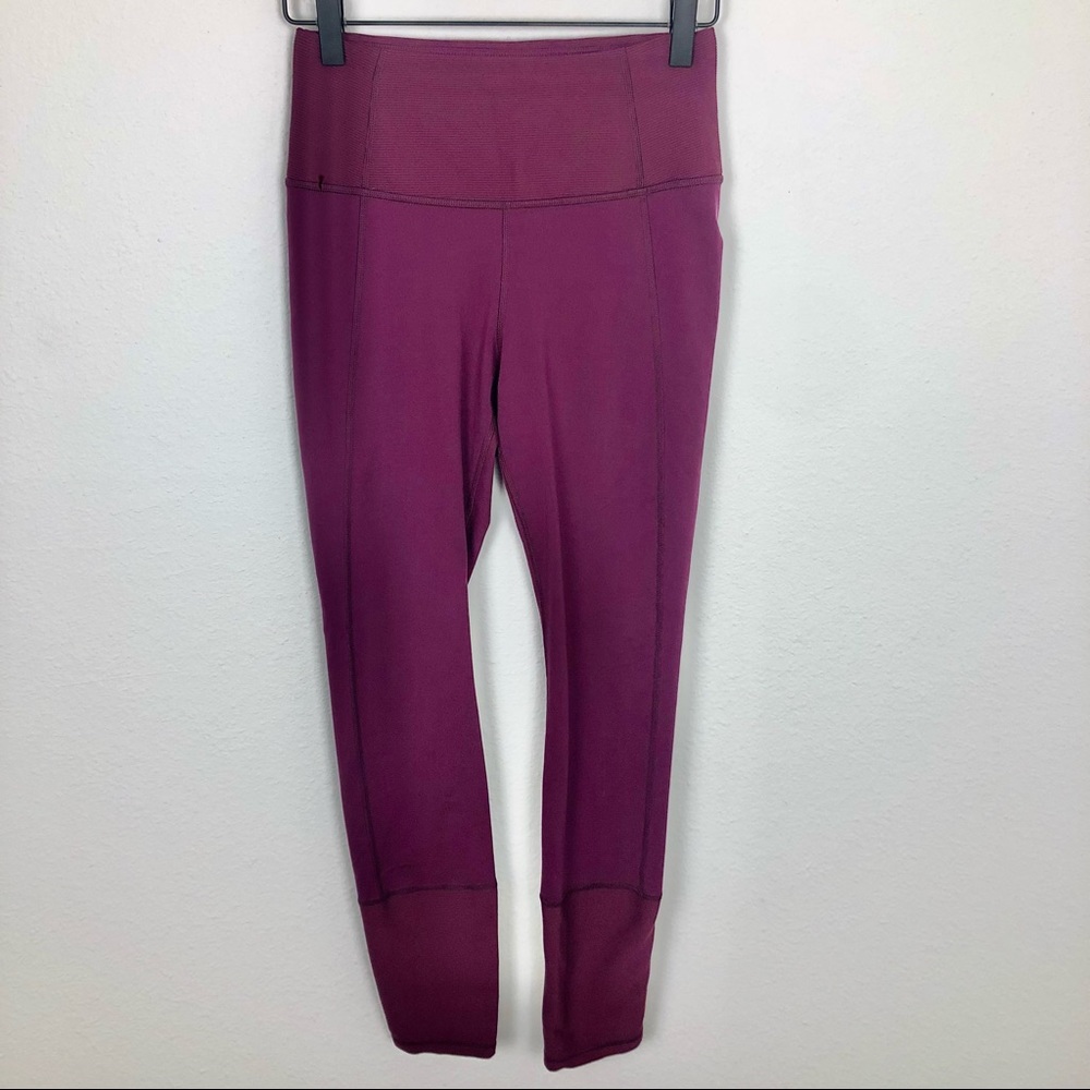 Lucy To The Barre Mid Rise Zipper Ankle Leggings